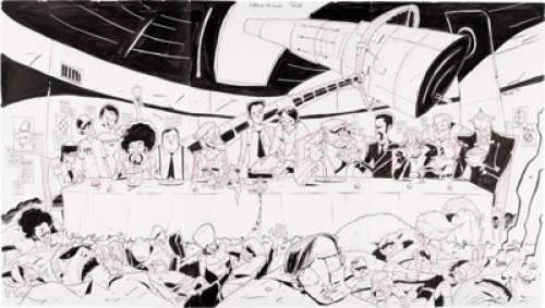 Rob Guillory Chew #15 Gatefold Wraparound Cover Original Art (Image, 2010).... | Heritage