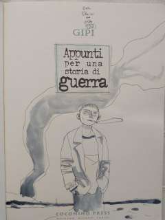 Gipi | Gipi - volume "Appunti per una Storia di Guerra + disegno originale - Broché - EO | Catawiki