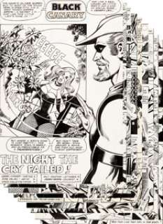 Jose Delbo and Vince Colletta World‘s Finest Comics #256 Complete 10-Page Black Canary Story "The Night the Cry Fa... (Total: 10 Original Art)