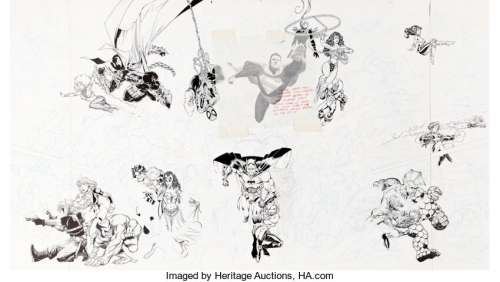 EDIT: Typo corrected.   George Perez, Jim Lee, Alex Ross, Todd McFarlane, Erik Larsen, Brent Anderson, and -