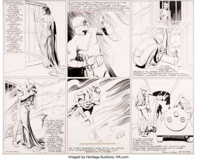 Alex Raymond Flash Gordon Sunday Strip Original daté 07-07-40 (King Features Syndicate, 1940).... | Heritage