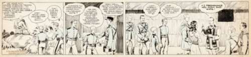 Lyman Young and Alex Raymond Tim Tyler‘s Luck Daily #652 Comic Strip Original Art dated 10-19-33 (King Features Sy...