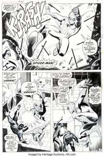 John Romita Sr. and Jim Mooney - Amazing Spider-Man #75 Story Page 8 Original Art (Marvel, 1969).