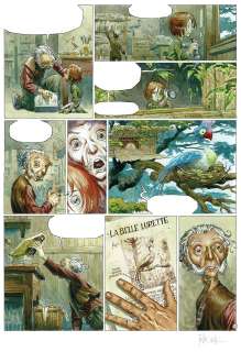 Jean-Baptiste Andréae | Azimut, Les aventuriers du temps perdu, planche originale à l’encre de chine et à l’aquarelle pour cet album paru en 2012 chez Vents d’Ouest. | Septimus