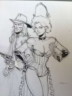 Meynet, Félix | Meynet, Félix - Dessin original préliminaire - Hommage à Giraud | Catawiki