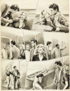 Molino, Walter - Walter Molino Grand Hotel #400 Story Page 7 Original Art (Editrice Universo, 1954). ...