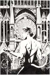 Greg Land and Matthew Ryan - Nightcrawler #3 Cover Original Art (Marvel, 2005)....