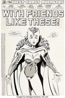 Byrne, John | John Byrne and Mike Machlan West Coast Avengers V2#47 Splash Page 1 Original Art (Marvel, 1989).... | Heritage