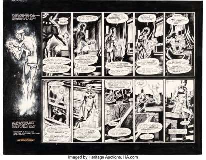 Totleben, John - John Totleben Miracleman #14 Double-Page Spread Story Pages 2-3 Original Art (Eclipse, 1988)....