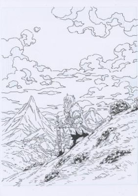 Mailis Colombie | Les Songes du roi Griffu, tome 3, illustration pour jaquette alternative | Galerie 9ème Art