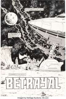 Starlin, Jim - Jim Starlin and Kim De Mulder Dreadstar #8 Splash Page 1 Original Art (Marvel, 1984)....