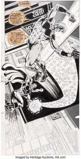 Broderick, Pat - Pat Broderick and Bob McLeod Captain Marvel #58 Splash Page 12 Original Art (Marvel, 1978)....