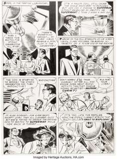 Boring, Wayne - Wayne Boring and Stan Kaye Action Comics #198 Story Page 8 Original Art (DC, 1954). ...