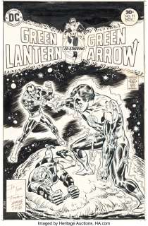 Chan, Ernie - Ernie Chan and Frank Giacoia Green Lantern/Green Arrow #91 Cover Original Art (DC, 1976)....