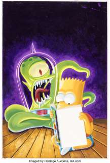 Morrison, Bill - Bill Morrison Treehouse of Horror #2 Cover Original Art (Bongo, 1995)....