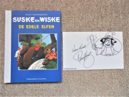 Paul Geerts | Suske en Wiske - De Edele Elfen + fraaie pentekening van Paul Geerts - Cartonné - EO - (2004) | Catawiki