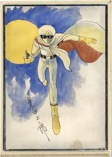 Jiro Kuwata Hand-Drawn Color Illustration "Moonlight Mask" | Mandarake (Big Web)