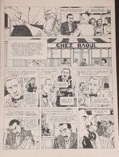 Ferrandez, Jacques | Ferrandez, Jacques - Planche originale (p.29) Commissaire Raffini T4 - Martin squelette - (1988) | Catawiki