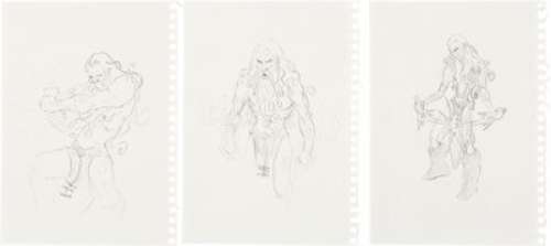 Artist, Unknown | Christopher Rush SolForge Illustration Original Art Group of 3 (undated).... (Total: 3 Original Art) | Heritage