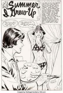 Nicholas, Charles - Charles Nicholas and Vince Alascia Just Married #111 Complete 6-Page Story Original Art (Charlton, 1975).... (Total: 6 Original Art)