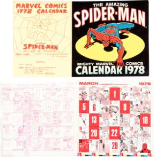 Buscema, John | John Buscema and others Mighty Marvel Calendar 1978 and 1979 Calendar Preliminaries and Production Materials Group... (Total: 500 Items) | Heritage