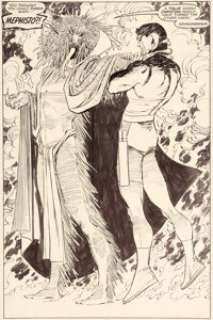 Romita Jr., John - John Romita Jr. and Al Williamson Daredevil #266 Splash Page 22 Mephisto Original Art (Marvel, 1989)....