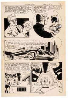 SHELDON MOLDOFF/JOE GIELLA â€œDETECTIVEâ€ # 354 BATMAN ORIGINAL ART PAGE. | Hake’s
