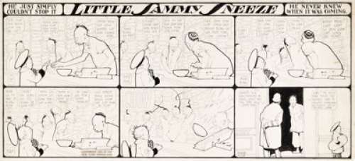 McCay, Winsor | Winsor McCay Little Sammy Sneeze Daily Comic Strip Original Art dated 12-3-1905 (New York Herald, 1905).... | Heritage