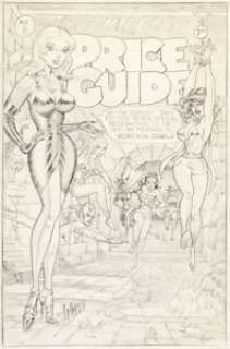 Ward, Bill - Bill Ward Overstreet Comic Book Price Guide #8 Cover Preliminary Original Art (Overstreet Publications, 1978)....