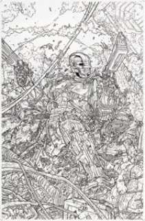 Ryp, Juan José - Juan José Ryp Frank Miller‘s Robocop #7 Robo Action Variant Cover Original Art (Avatar, 2004)....