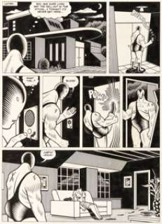 Burns, Charles - Charles Burns El Borbah, Living in the Ice Age Part 3, Heavy Metal #86 Story Page Original Page (HM Communications...