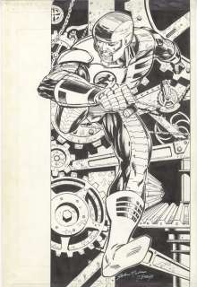 John Nadeau + 2 pcs: Cover & Color Guide - Secret Weapons #15 Original Comic Art Cover