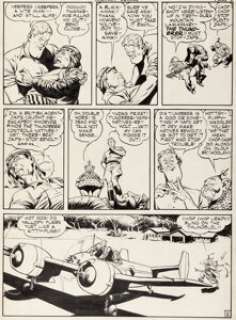 Reed Crandall - Military Comics #18 Blackhawk Story Page 5 Original Art (Quality, 1943)....