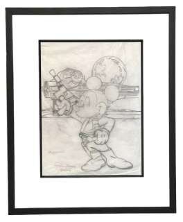 Patrick Block | Original pencil artwork by American Disney artist Patrick Block - Mickeyhan - (2008) | Catawiki