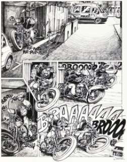 Coyote - Litteul Kévin #1 Story Page 4 Original Art (Fluide Glacial, 1993)