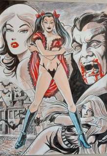 Balzano Birago | Zora la Vampira - Balzano Birago - illustrazione originale "Zora Butterfly" - (1990) | Catawiki