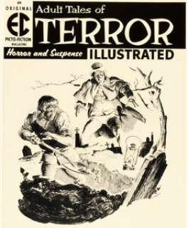 Reed Crandall Terror Illustrated #2 Cover Original Art (EC, 1956).