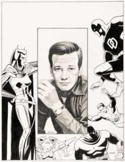 Dan Adkins with Tatjana Wood Alter Ego #8 Wally Wood Cover Original Art (TwoMorrows Publishing, 2001).