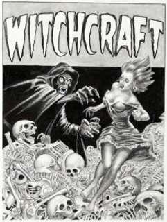 Kelly Freas Witchcraft #5 Cover Re-Creation Original Art (undated). | Heritage