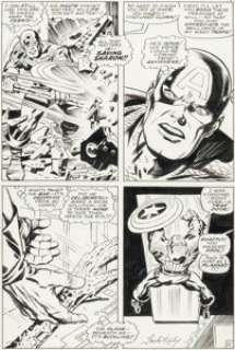 Jack Kirby and Syd Shores Captain America #108 Story Page 11 Original Art (Marvel, 1968). (Total: 1968 Original Art)