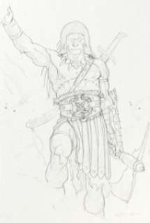 Gerald Brom - Conan Preliminary Illustration Original Art (undated). | Heritage