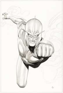 Adi Granov Nova #4 Cover Original Art (Marvel, 2007).