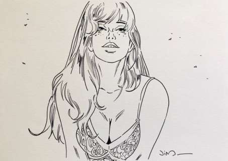 Jim Terrasson | Jim Terrasson - “Marie - Une nuit à Rome” - Illustrazione originale #2 | Catawiki