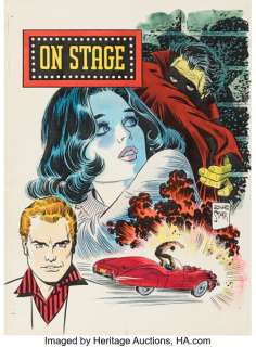 Leonard Starr On Stage Comic Strip Anthology Cover Original Art (Chicago Tribune-N.Y. News Syndicate, 1950s).