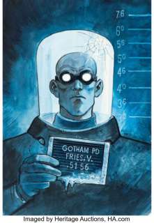 Enrico Marini Batman: The Long Halloween - The Last Halloween #6 Mr. Freeze Variant Cover Original Art (DC, 2025).