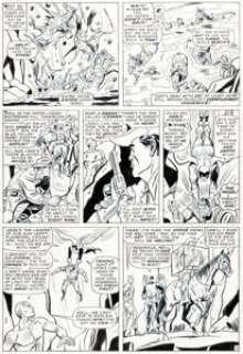 Werner Roth and John Tartaglione The X-Men #21 Angel and Iceman Story Page 5 Original Art (Marvel, 1966).