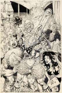 Glenn Fabry Transmetropolitan #54 Cover Original Art (DC, 2002).