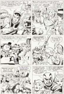 Jack Kirby and Vince Colletta Journey Into Mystery #116 Loki, Enchantress, and Executioner Story Page 11 Original Art (Marvel, 1965).
