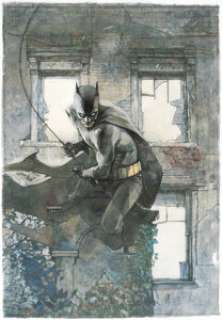 Alex Maleev Batman: The Dark Knight Annual #1 Cover Painting Original Art (DC, 2013).