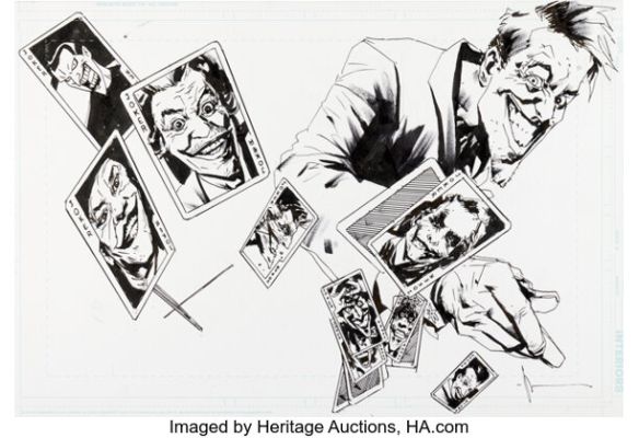 Jock Empire September 2016 "Joker Through the Years" lllustration Original Art (Bauer Media Group, 2016).